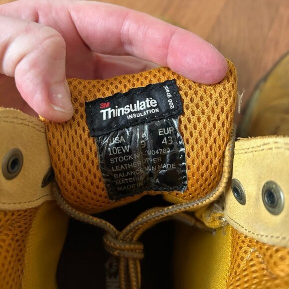 Wolverine Men's Dublin 6" Waterproof Insulated Boot Tan Lace Up Outdoor Size 10 - Picture 7 of 8